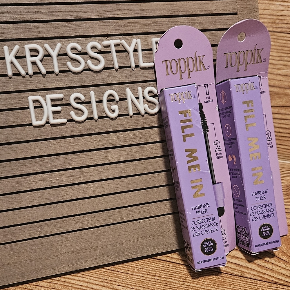 Toppik Hairline Filler Fill Build Blend Dark Brown (2)